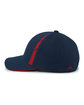 Pacific Headwear Coolcore Sideline Cap navy/ red ModelSide