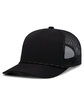 Pacific Headwear Weekender Trucker Hat black/ blk/ wht ModelQrt