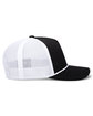 Pacific Headwear Weekender Trucker Hat black/ wht/ blk ModelSide