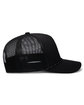 Pacific Headwear Weekender Trucker Hat black/ blk/ wht ModelSide