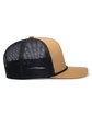 Pacific Headwear Weekender Trucker Hat buck/ lt chr/bck ModelSide