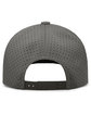 Pacific Headwear Weekender Perforated Snapback Cap graphite/ black ModelBack