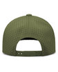 Pacific Headwear Weekender Perforated Snapback Cap moss/ black ModelBack