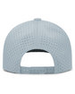 Pacific Headwear Weekender Perforated Snapback Cap silver/ white ModelBack
