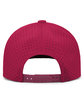 Pacific Headwear Weekender Perforated Snapback Cap berry/ white ModelBack