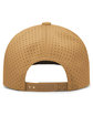 Pacific Headwear Weekender Perforated Snapback Cap buck/ black ModelBack