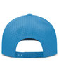 Pacific Headwear Weekender Perforated Snapback Cap ocean blue/ wht ModelBack