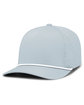 Pacific Headwear Weekender Perforated Snapback Cap silver/ white ModelQrt