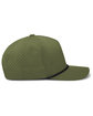 Pacific Headwear Weekender Perforated Snapback Cap moss/ black ModelSide