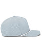 Pacific Headwear Weekender Perforated Snapback Cap silver/ white ModelSide