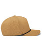 Pacific Headwear Weekender Perforated Snapback Cap buck/ black ModelSide