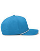 Pacific Headwear Weekender Perforated Snapback Cap ocean blue/ wht ModelSide