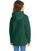 Hanes Youth 7.8 oz. EcoSmart® 50/50 Pullover Hooded Sweatshirt deep forest ModelBack
