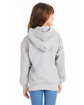 Hanes Youth 7.8 oz. EcoSmart® 50/50 Pullover Hooded Sweatshirt light steel ModelBack