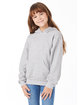 Hanes Youth 7.8 oz. EcoSmart® 50/50 Pullover Hooded Sweatshirt light steel ModelQrt