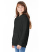 Hanes Youth 7.8 oz. EcoSmart® 50/50 Pullover Hooded Sweatshirt black ModelQrt