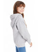 Hanes Youth 7.8 oz. EcoSmart® 50/50 Pullover Hooded Sweatshirt light steel ModelSide