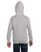 Hanes Youth EcoSmart Full-Zip Hooded Sweatshirt light steel ModelBack