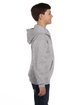 Hanes Youth EcoSmart Full-Zip Hooded Sweatshirt light steel ModelSide