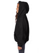 Hanes Youth EcoSmart Full-Zip Hooded Sweatshirt black ModelSide