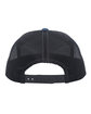 Pacific Headwear 6-Panel Arch Trucker Snapback Cap h gry/ sl bl/ bk ModelBack