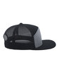 Pacific Headwear 6-Panel Arch Trucker Snapback Cap black/ hthr grey ModelSide