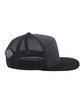 Pacific Headwear 6-Panel Arch Trucker Snapback Cap charcoal/ black ModelSide