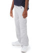 Champion Youth Powerblend Open-Bottom Fleece Pant with Pockets light steel ModelQrt