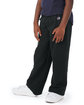 Champion Youth Powerblend Open-Bottom Fleece Pant with Pockets black ModelQrt