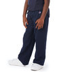 Champion Youth Powerblend Open-Bottom Fleece Pant with Pockets navy ModelQrt