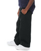 Champion Youth Powerblend Open-Bottom Fleece Pant with Pockets black ModelSide