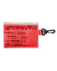 Prime Line First Aid Kit in PVC Pouch translucent red ModelBack