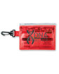 Prime Line First Aid Kit in PVC Pouch translucent red DecoFront