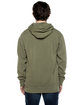 Beimar Drop Ship Unisex 8.25 oz. 80/20 Cotton/Poly Pigment-Dyed Hooded Sweatshirt OLIVE ModelBack