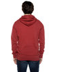 Beimar Drop Ship Unisex 8.25 oz. 80/20 Cotton/Poly Pigment-Dyed Hooded Sweatshirt RED ModelBack