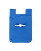 Prime Line Silicone Card Holder with Metal Ring Phone Stand blue ModelBack