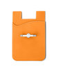 Prime Line Silicone Card Holder with Metal Ring Phone Stand orange ModelBack