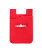 Prime Line Silicone Card Holder with Metal Ring Phone Stand red ModelBack