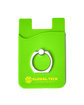 Prime Line Silicone Card Holder with Metal Ring Phone Stand lime green DecoFront