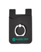 Prime Line Silicone Card Holder with Metal Ring Phone Stand black DecoFront