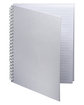 Prime Line Hardcover Spiral Notebook white ModelSide