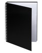 Prime Line Hardcover Spiral Notebook black ModelSide