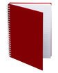 Prime Line Hardcover Spiral Notebook red ModelSide
