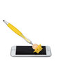 MopToppers Multicultural Screen Cleaner With Stylus Pen yellow ModelSide