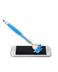MopToppers Multicultural Screen Cleaner With Stylus Pen electric blue ModelSide