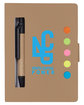 Prime Line Eco Stowaway Sticky Jotter With Pen natural DecoFront