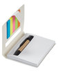 Prime Line Eco Stowaway Sticky Jotter With Pen white ModelQrt