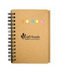 Prime Line Eco Mini-Sticky Book With Ruler natural DecoFront