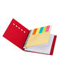 Prime Line Eco Mini-Sticky Book With Ruler red ModelSide