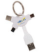 Prime Line Multi USB Cable Key Chain white DecoFront
